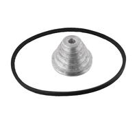 Jotekonoby Juego de correa de rueda de polea de pagoda de aluminio, rueda de transmisión tipo V, velocidad de 4 pasos y 5 pasos, para correa dentada tipo V, compatible con prensa de taladro Z4116 (14