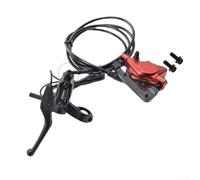 Jotekonoby Juego de frenos hidráulicos para bicicleta eléctrica, disco trasero delantero de 160 mm y 180 mm con interruptor de inducción de apagado, aluminio CNC, compatible con aceite DOT4, para Fol