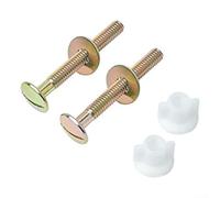 Jotekonoby Juego de pernos y tuercas para asiento de inodoro, kit de repuesto de bisagras de montaje superior con arandelas, para modelos de inodoro estándar para un ajuste seguro en baños domésticos