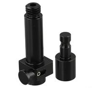 Jotekonoby Kit adaptador de liberación rápida para poste GPS de 5/8 x 11 rosca accesorio de equipo de topografía con acoplador de cambio rápido de metal RTK montaje 10 cm
