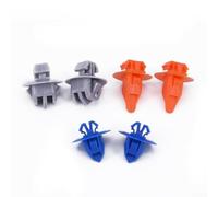 Jotekonoby Kit de clip de panel de reparación de moldeo de carrocería 30pcs | Cierres para puerta delantera con arandelas de sellado antipolvo, negro, azul, naranja, gris