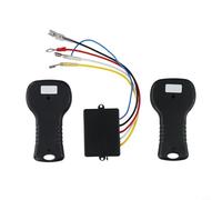 Jotekonoby Kit de control remoto inalámbrico de cabrestante de 12 V con 2 transmisores para coche y camión, compatible con cabrestantes de 13 libras, material ABS y cableado de cobre
