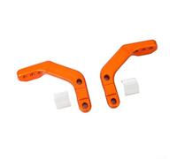 Jotekonoby Kit de montaje de protector de mano delantero para motocicleta con soporte de aleación de aluminio estable, compatible con diseños comunes de guardia para manillares de 28 mm (naranja)