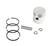 Jotekonoby Kit de pistón de compresor de aire + anillos de pistón, repuesto de metal para bombas de aire de 42/47/48/51/65 mm, juego de 7 piezas con pin y anillos circulares (51 mm)