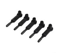 Jotekonoby Kit de purga de líquido de freno y embrague de coche de 5 piezas con conectores, cambio manual de aceite y herramienta de intercambio de aire para coches, camiones y construcción (negro)