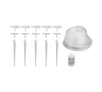 Jotekonoby Kit de riego por goteo de jardín con válvulas reguladoras para plantas en maceta, sistema de riego de invernadero, juego de manguera de control de agua preciso (B)