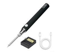 Jotekonoby Kit de soldador USB de 8 W con temperatura ajustable de 330 a 450 °C para electrónica, herramienta de soldadura portátil inalámbrica compatible con banco de energía, incluye