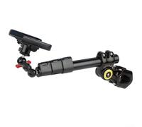 Jotekonoby Kit selfie de manillar de bicicleta de aleación de aluminio con rotación de 360° para teléfonos inteligentes y cámaras, compatible con manillares redondos de 28-32 mm y manillar plano de 42