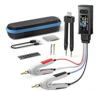 Jotekonoby LCR-ST2 Digital LCR ESR Pinza Medidor para componentes SMD, prueba multifunción R/C/L/diodo, pantalla a color de 1.47 pulgadas y recargable USB-C (LCR-ST2 alto)