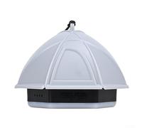 Jotekonoby Linterna de camping recargable con absorción magnética, tienda de campaña portátil para uso en exteriores, luz suave de 360 grados, IPX4 impermeable, batería de 60 horas (gris)