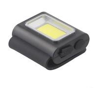 Jotekonoby Linterna de luz recargable con diadema reflectante para correr por la noche, ciclismo, camping, senderismo - Antorcha ligera de silicona ABS para exteriores (negro)