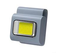 Jotekonoby Linterna de luz recargable con diadema reflectante para correr por la noche, ciclismo, camping, senderismo - Antorcha ligera de silicona ABS para exteriores (gris)