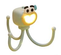 Jotekonoby Luz de pulpo portátil con tentáculos ajustables para decoración de dormitorio de niños, bonita lámpara de estado de ánimo alimentada por USB para leer, material ABS, 14 x 3,5 x 3,6 cm