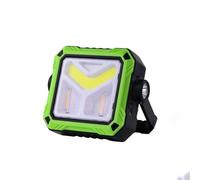 Jotekonoby Luz de trabajo con energía solar con tecnología COB LED, cabezal ajustable de 180° e interruptor de doble función para actividades al aire libre y uso de emergencia (verdeB)