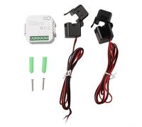 Jotekonoby Medidor inteligente Monitor de energía WiFi Monitor de uso de electricidad 80A compatible con Tuya Smart-Life Medición en tiempo real Voltaje Frecuencia de corriente 2.4GHz (medidor de