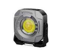 Jotekonoby Mini linterna recargable con reflector brillante de 2400LM y modos de iluminación ajustables, batería de larga duración para uso prolongado (gris)