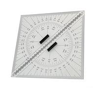 Jotekonoby mm - Regla triangular de navegación acrílica con transportador, trazador de gráficos marinos transparente para marcar distancia precisa en barcos, yates y barcos