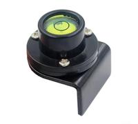 Jotekonoby Nivel de burbuja acrílico para regla de nivel y torre, líquido verde con marco negro, 32 x 28 x 28 mm, compatible con herramientas de medición de teodolito Total Station