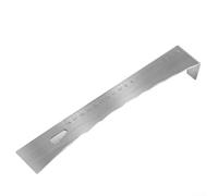 Jotekonoby Palanca multifunción de acero inoxidable con escala de 18 cm, raspador de cabeza plana, espátula, extractor de clavos y herramienta de destornillador para carpintería, instalación de