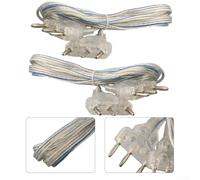 Jotekonoby Paquete de 2 cuerdas de cuerpo de espada para valla, alambre transparente de 50 cm con construcción de PVC y cobre, conductividad fiable para competición y entrenamiento