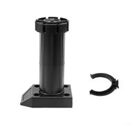 Jotekonoby Patas ajustables para gabinete, 10 unidades, patas negras para armario de cocina con clips de bloqueo, altura ajustable por 2 cm para nivelación de muebles, compatible (8 cm)