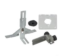 Jotekonoby Plantilla de guía de borde de enrutador para carpintería, accesorio de riel de guía de corte recto compatible con Makita Router 3701 3703 3709 Series (4 piezas/juego)