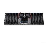 Jotekonoby Probador de capacidad de batería con 8 canales y medición de resistencia interna, equipado con pantalla de 2 4 pulgadas que muestra curvas en tiempo real