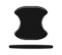 Jotekonoby Protectores de manija de puerta de coche y arañazos en el cuenco | Juego de 8 cubiertas de epoxi negro con película antiarañazos para puerta, calcomanías de protección exterior del vehículo