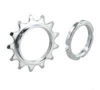 Jotekonoby Rueda de inercia de acero 13T-18T de una sola velocidad para bicicletas de carretera, piñón fijo ligero con durabilidad galvanizada, S (16T)