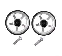 Jotekonoby Rueda fácil de aleación de aluminio para estante trasero plegable Brompton, rodillo de diseño hueco de 60 mm con perno M6, montaje ligero CNC AL7075 para marco de bicicleta (rojo)