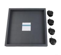 Jotekonoby Soporte cuadrado para macetas con bandeja de rueda móvil, resistente para mover plantas en macetas y organizador de macetas de jardín rodante para base de plantas al aire libre (interior de