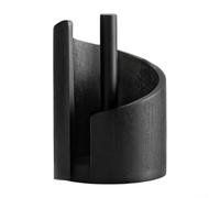 Jotekonoby Soporte de madera maciza para toalla de papel de cocina para encimera, soporte de almacenamiento de papel funcional para organización de cocina (A)