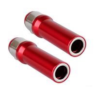 Jotekonoby Soporte magnético de acero al cromo vanadio de 45 mm, barra de extensión compacta con retenedor cargado por resorte para puntas de destornillador de cambio rápido, rojo