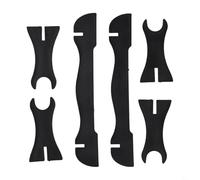 Jotekonoby Soporte para espadas de juguete para sable de luz y katana, estante de exhibición de escritorio de ABS amarillo para espadas coleccionables, paquete de 2