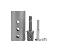 Jotekonoby Taladro de remolque de acero inoxidable mejorado con agujero de eje de 26 mm, herramienta de eje de transmisión de gato de 1 pulgada compatible con taladro eléctrico y trinquete de 12