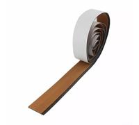 Jotekonoby Tapete de espuma EVA para suelo de barco, 94.5 x 2.2 pulgadas, marrón claro y negro, alfombra marina antideslizante e impermeable para pontón, yate, caravana y plataforma de natación