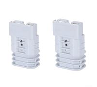 Jotekonoby Terminal de batería de conexión rápida 50 A 600 V para conectores de carga de estilo conectores de cobre chapado en plata de alta corriente (gris)