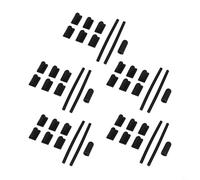 Jotekonoby Tiras de silicona para soporte de teléfono - Almohadillas antideslizantes para teléfono de bicicleta, paquete de 5, compatibles con la mayoría de soportes de teléfono, negro/rojo/verde/azul