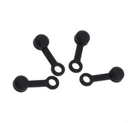 Jotekonoby Tornillo de purga de freno de disco hidráulico para cubierta, 50 piezas de tapa roja de goma para Sram Nipple Mountain para bicicleta Plus Road Dust Frenos de bicicleta Black Hayes G (negro