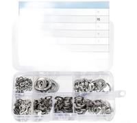 Jotekonoby Tres arandelas de resorte de onda de pico hechas de acero inoxidable 304 350 piezas por caja para tornillos para hardware de pernos