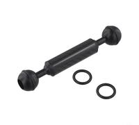 Jotekonoby Varilla de extensión de flotabilidad de doble bola para fotografía subacuática para cámara de acción y luz de relleno, fibra de carbono y aleación de aluminio, 20 mm de diámetro, color 3K