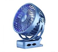 Jotekonoby Ventilador de escritorio recargable USB con soporte de clip portátil mini ventilador de refrigeración personal de 4 aspas funcionamiento silencioso para oficina, dormitorio, estudio