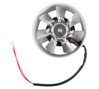 Jotekonoby Ventilador extractor de 100 mm, ventilador de conducto en línea con flujo de aire de 1,75 m³/min, cuerpo totalmente metálico duradero, funcionamiento silencioso para cocina, baño, oficina