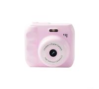 Jotekonoby Video digital HD 1080P para niños pequeños con doble pantalla y enfoque automático, apunta y dispara niños con selfie, reproducción, juegos, batería de 400 mAh, material ABS (rosa)