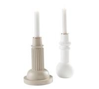 JOTEX Willa Ray - Candelabro, Color Blanco y Gris