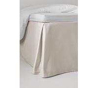 Jotex Zack - Faldón para Cama (100% algodón orgánico, Altura 45 cm, 90 x 200 cm), Color Beige