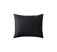 Jotex Zack - Funda de Almohada de satén Exclusiva de algodón orgánico, Certificado Gots, Color Negro, 50 x 70 cm