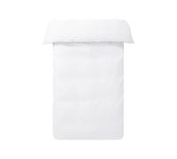 Jotex Zack - Funda de edredón de satén Exclusiva de algodón orgánico, Certificado Gots, Color Blanco, 200 x 220 cm