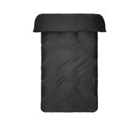 Jotex Zack - Funda de edredón de satén Exclusiva de algodón orgánico, Certificado Gots, Color Negro, 140 x 200 cm
