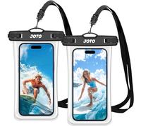 JOTO 2 Fundas Impermeables para Smartphone con certificación IPX8 para iPhone 17/16/15/14/13/12/11 Air Plus Pro MAX, Xiaomi Redmi Note 13/13 Pro 12 A3, Galaxy A15 A35 A25 A54 A55 -2 Transparente